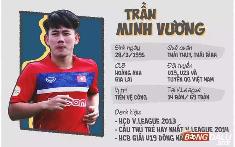 Thông tin cơ bản về cầu thủ tài năng Trần Minh Vương